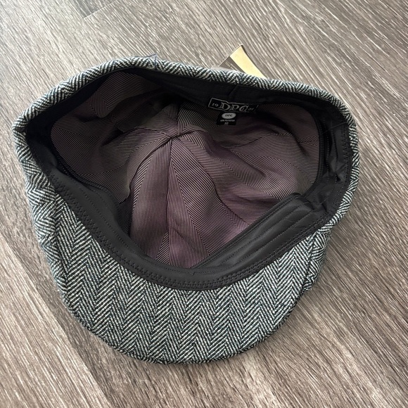DPC Darfman Pacific Co. Newsboy Hat Cap Men’s British Cabbie Newsie Herringbone - Picture 2 of 5